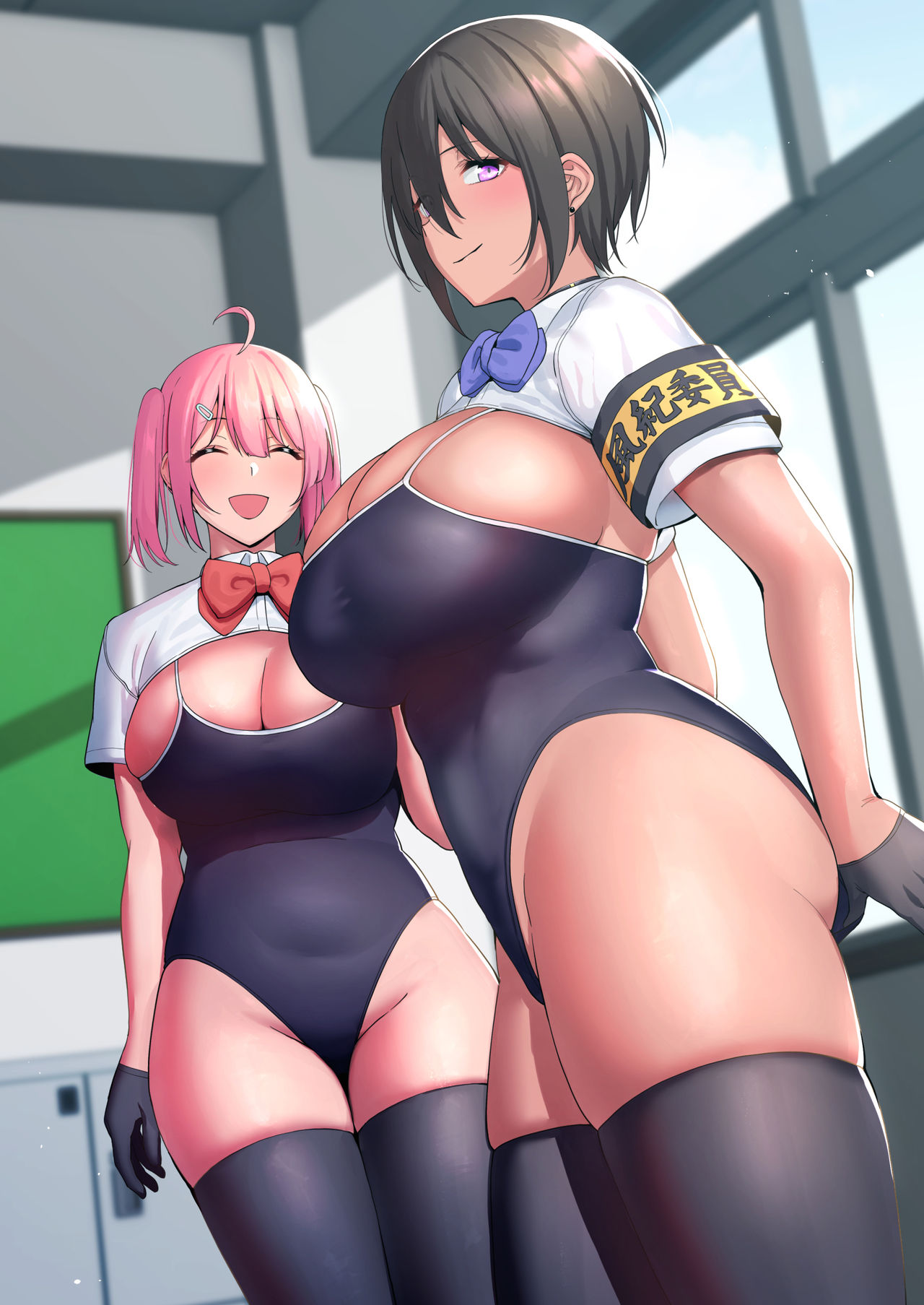 [日本漫画] 風紀委員とフーゾク活動 vol.2 单本,巨乳大奶,黑丝丝袜#[50P]-49