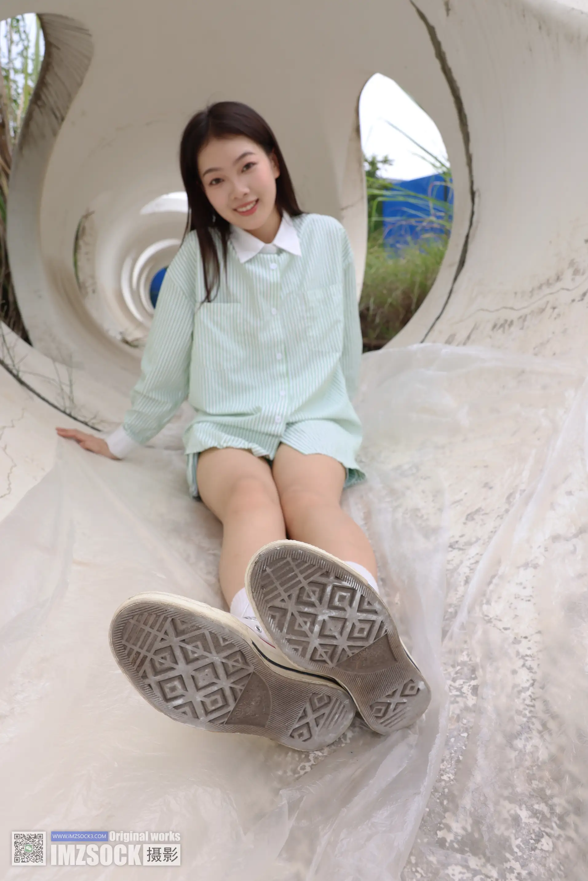 [Mzsock] Love Beauty Foot NO.243 coriander#[74P]-1