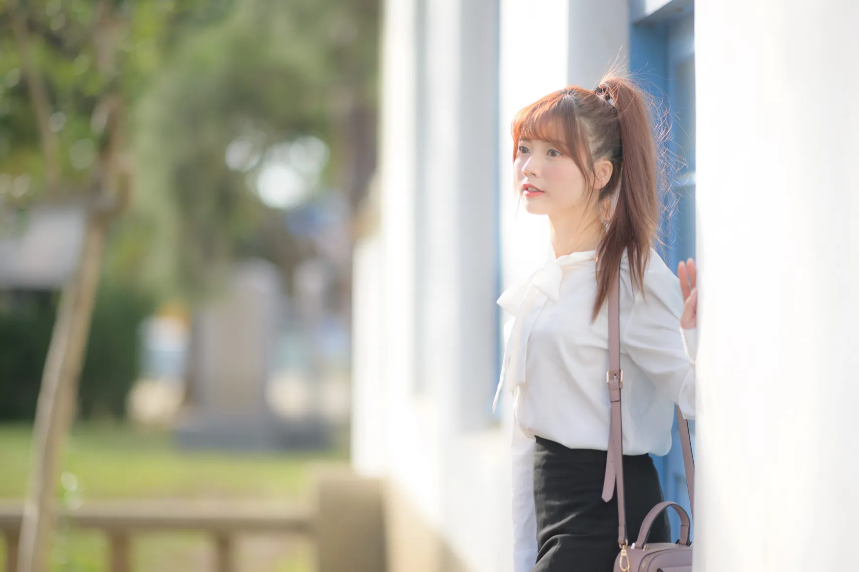 [Mzsock] NO.237 OL black silk uniform high heels street photography#[105P]-1