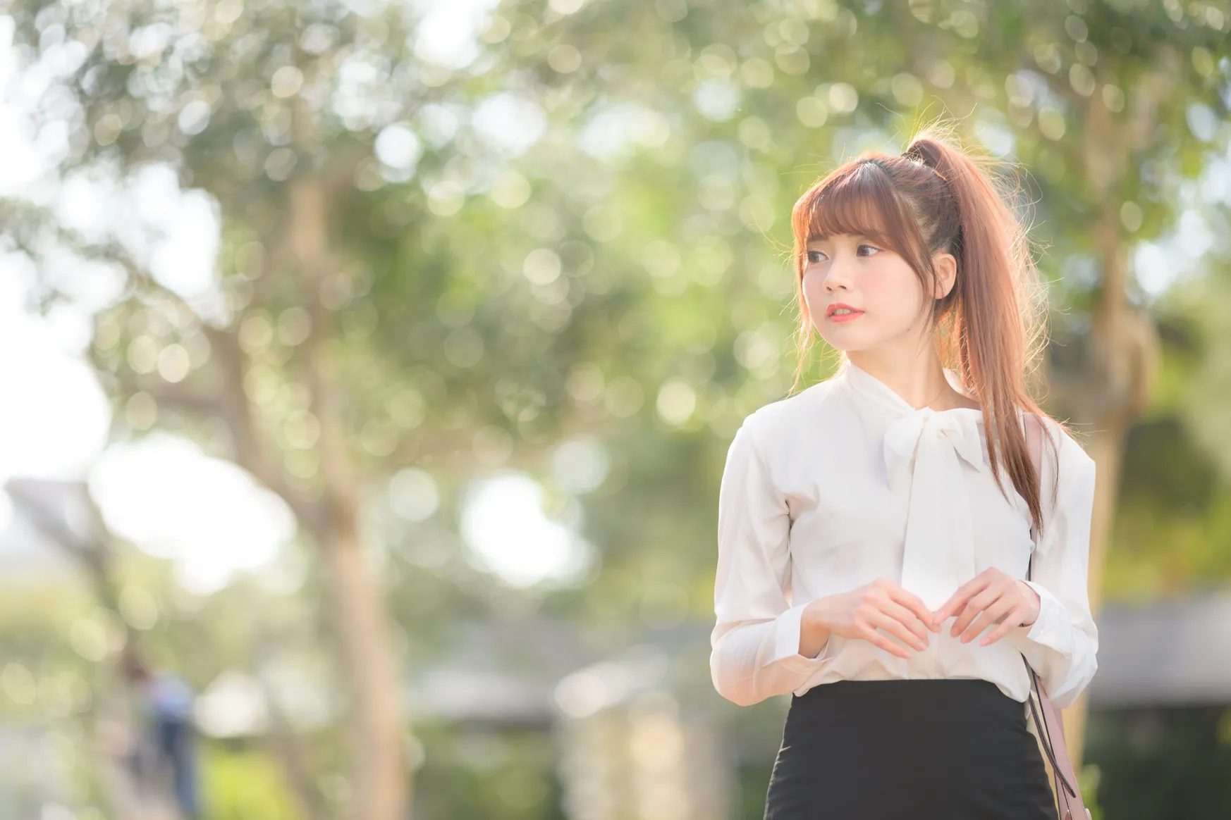 [Mzsock] NO.237 OL black silk uniform high heels street photography#[105P]-9