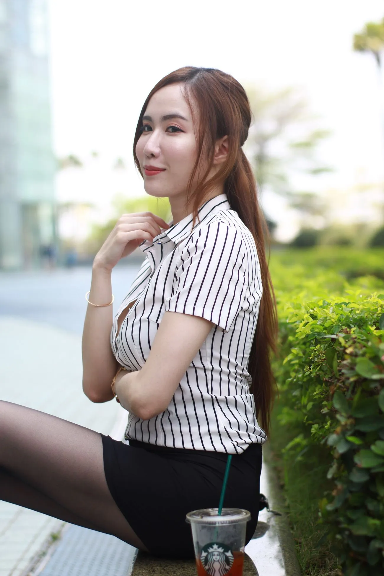 [爱美足] NO.073  Dora妍希 OL黑丝高跟美腿 街拍#[82P]-9