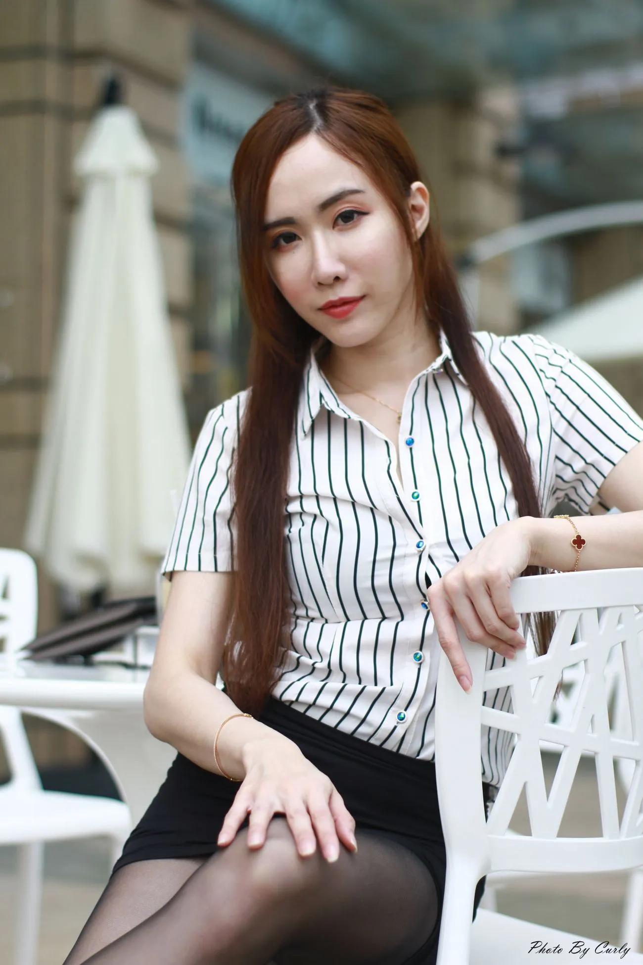 [爱美足] NO.073  Dora妍希 OL黑丝高跟美腿 街拍#[82P]-5