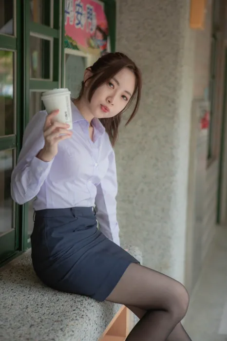[Mzsock] NO.164 Lin Hua OL uniform high heels and beautiful legs street photography#[42P]-5