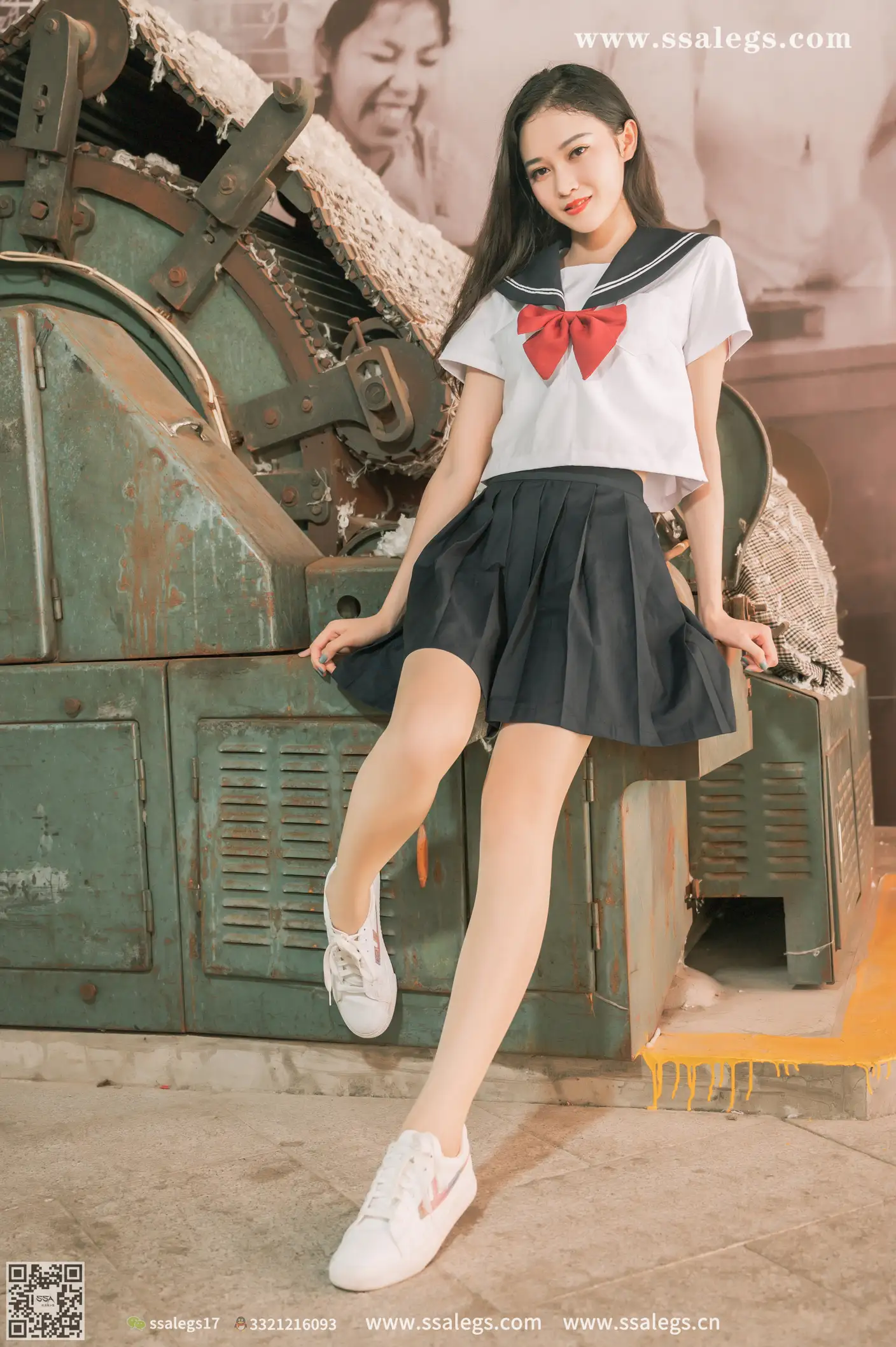 [Mzsock] NO.421 Man -white JK uniform shredded pork photo (Part 1) silk club#[124P]-3