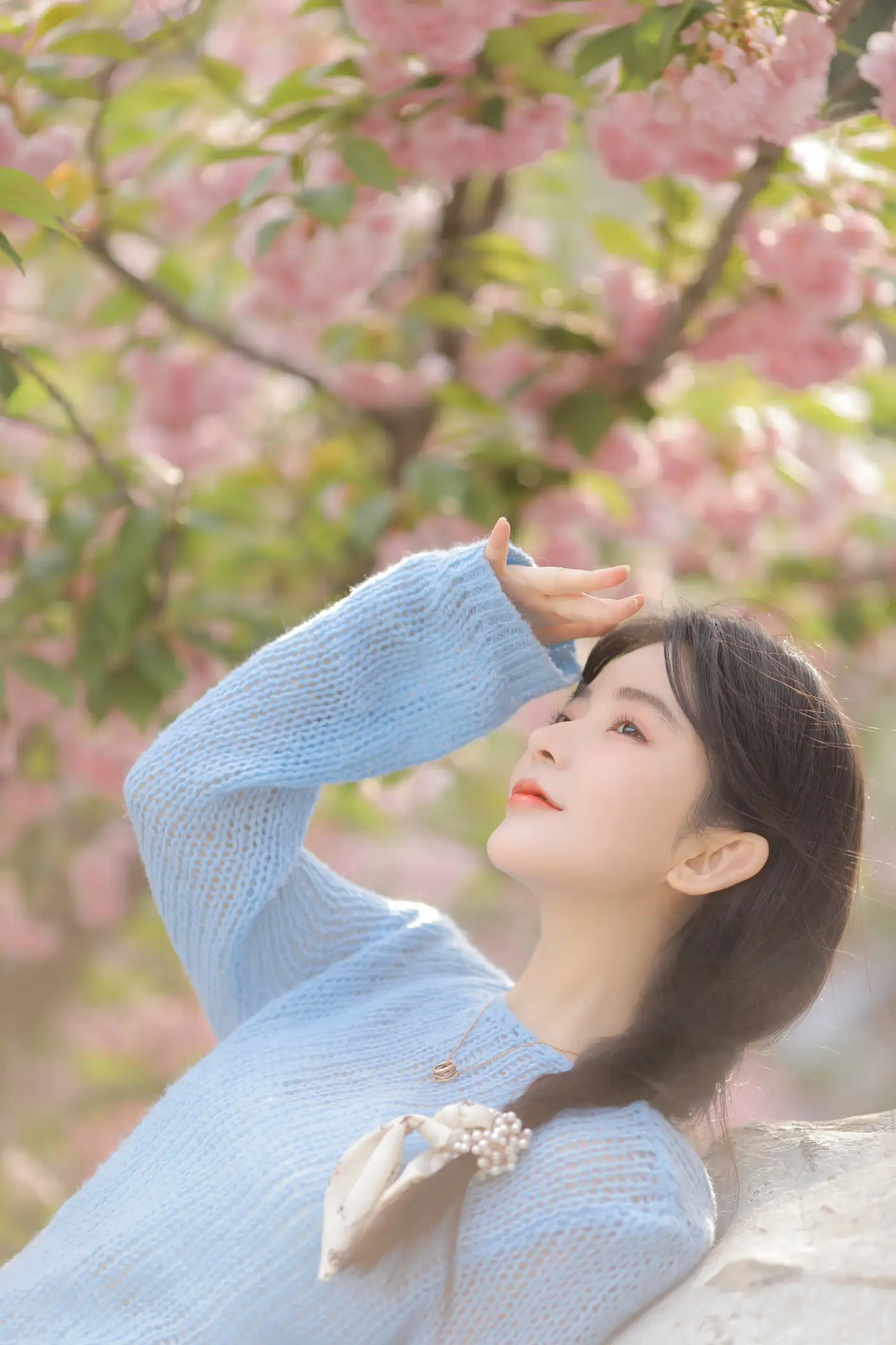 [艺图语] 2022.06.22 Vol.1252 – 粉蓝晚樱 杨伊墨#[29P]-7
